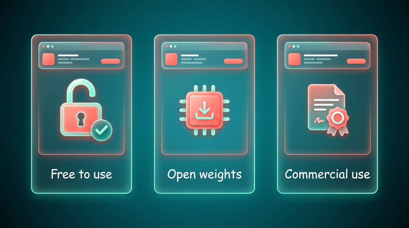 Free to use, open weights, and commercial use are three different things